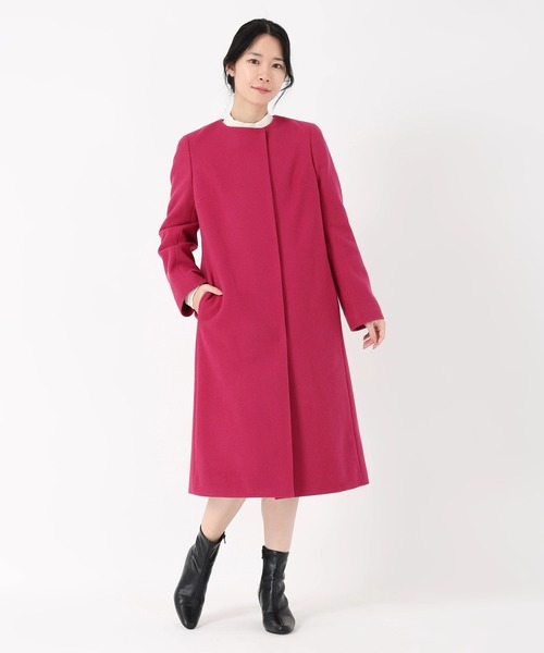 STRAWBERRY-FIELDS（ストロベリーフィールズ） ノーカラーコート