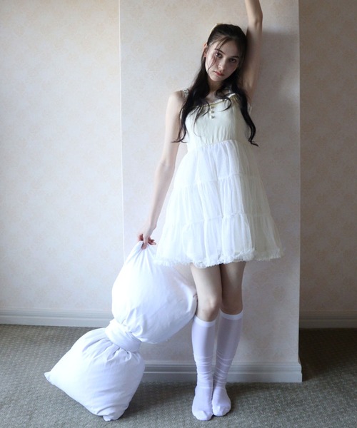 「TITTY&CO.」 キャミソールワンピース MEDIUM アイボリー レディース_画像8