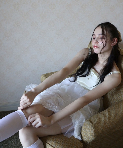 「TITTY&CO.」 キャミソールワンピース MEDIUM アイボリー レディース_画像9