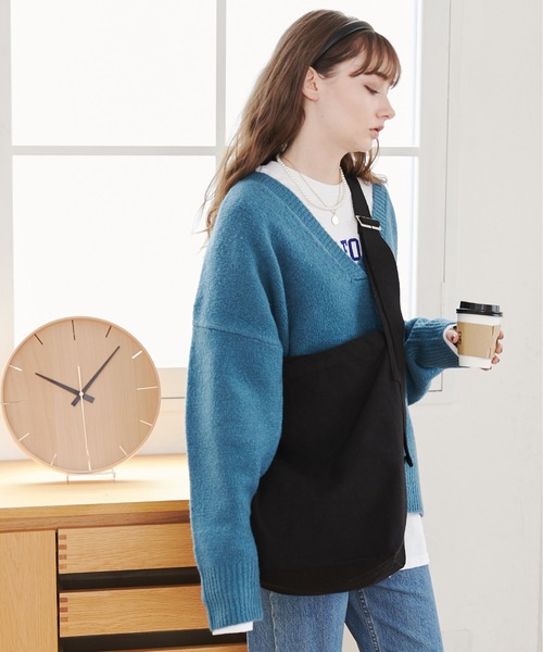 「ANGIE」 長袖ニット FREE ブルー レディース_画像9
