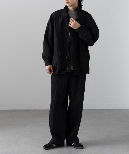 「MAISON CLUB」 ナイロンブルゾン M ネイビー メンズ_画像4