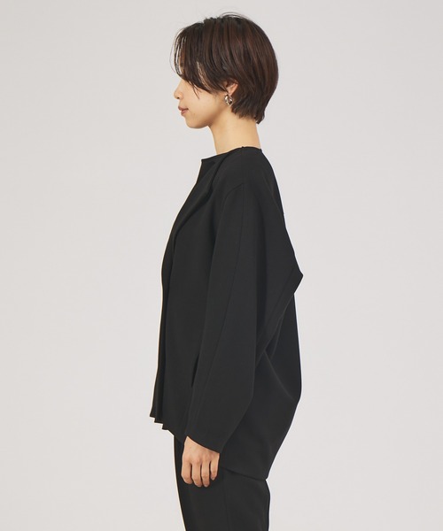 「qualite」 ジャケット 36 グレイッシュベージュ レディース_画像4