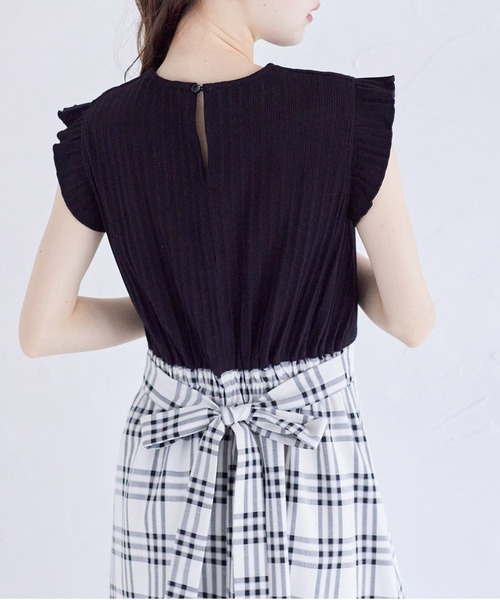 「tocco closet」 ドッキングワンピース M ボルドー レディース_画像7