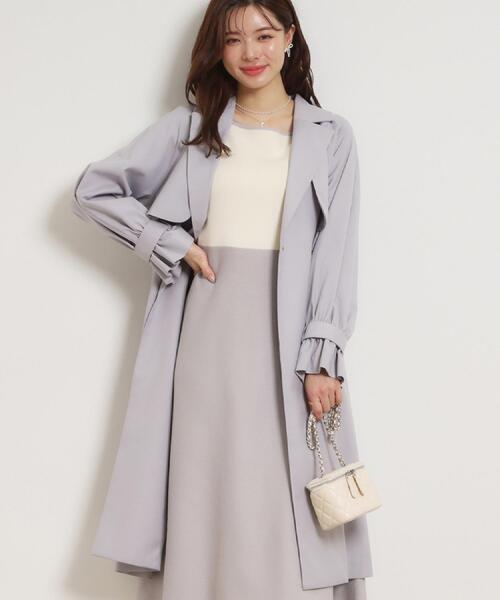 couture brooch キャンディースリーブロングトレンチコート　42 couture brooch（クチュールブローチ）の「◇【2024春新作/撥水加工