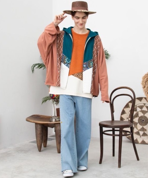 チャイハネ（CAYHANE） パーカー 「チャイハネ」ファランナMEN'Sジップ