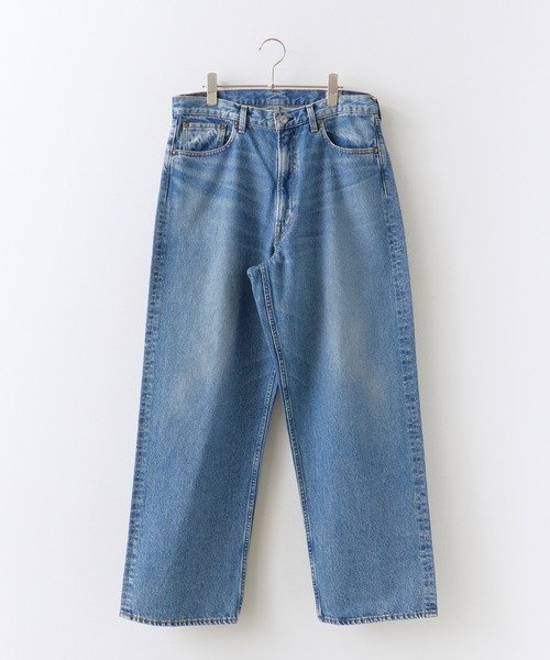 orSlow オアスロウ 日本製 デニムパンツ L 3 ジーンズ ライトブルー orSlow（オアスロウ） ワイドパンツ ジーンズ メンズ レディース