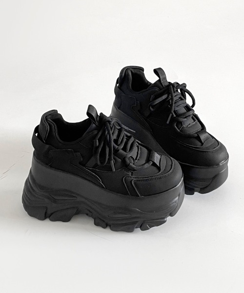 Shoes in Closet（シュークロ） スニーカー 厚底 ダブルソール レース