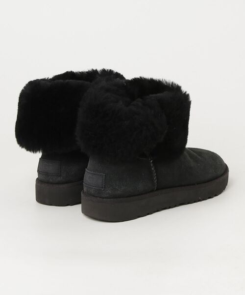 UGG Australia ブラックムートンブーツ サイズ10【JP28cm】 UGG Australia（アグオーストラリア） 「UGG」 ムートンブーツ 22cm