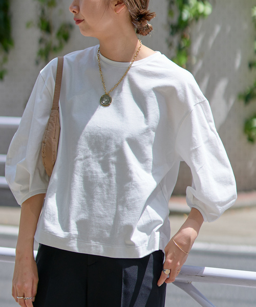 「Plage」 7分袖カットソー FREE ベージュ レディース_画像2