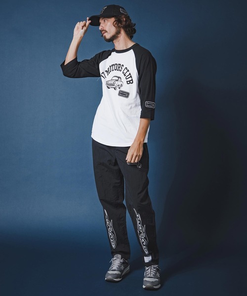 seventy seven tシャツ mt10168-half sleeve raglan t-shirt (77motors