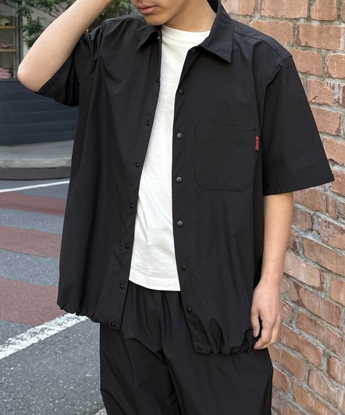 シャツ 「RED KAP」限定商品 別注ストレッチナイロン シャツブルゾン　セットアップパンツ展開あり メンズの画像