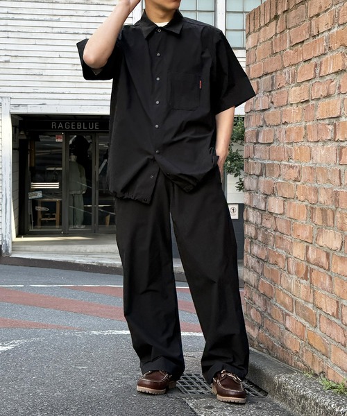 シャツ 「RED KAP」限定商品 別注ストレッチナイロン シャツブルゾン　セットアップパンツ展開あり メンズの画像