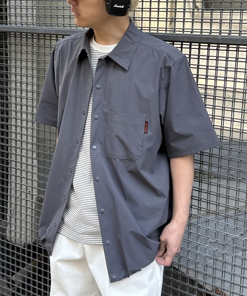 シャツ 「RED KAP」限定商品 別注ストレッチナイロン シャツブルゾン　セットアップパンツ展開あり メンズの画像