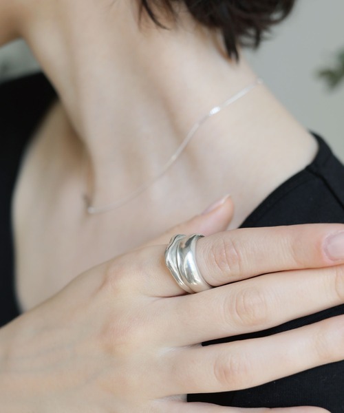 「TEN.」 リング #9 シルバー レディース_画像2