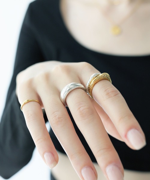 「TEN.」 リング #9 シルバー レディース_画像3