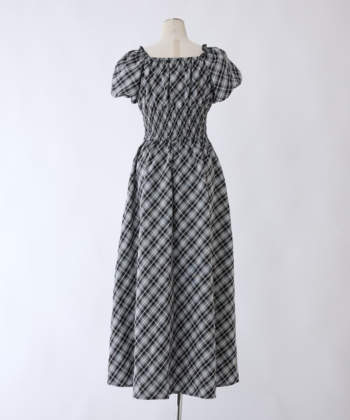 「one after another NICE CLAUP」 半袖ワンピース MEDIUM ブラウン系その他 レディース_画像8