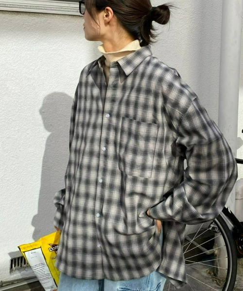 「CIAOPANIC TYPY」 長袖シャツ MEDIUM モカ メンズ_画像2