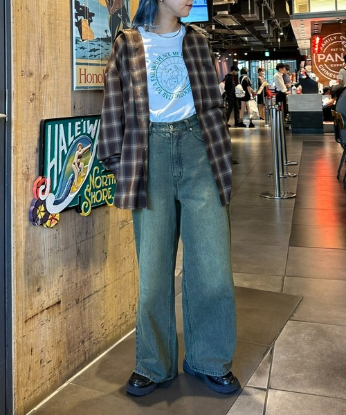 「CIAOPANIC TYPY」 長袖シャツ MEDIUM モカ メンズ_画像8