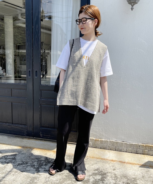 「Spick & Span」 ノースリーブブラウス FREE ベージュ レディース_画像5