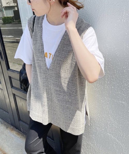 「Spick & Span」 ノースリーブブラウス FREE ベージュ レディース_画像9