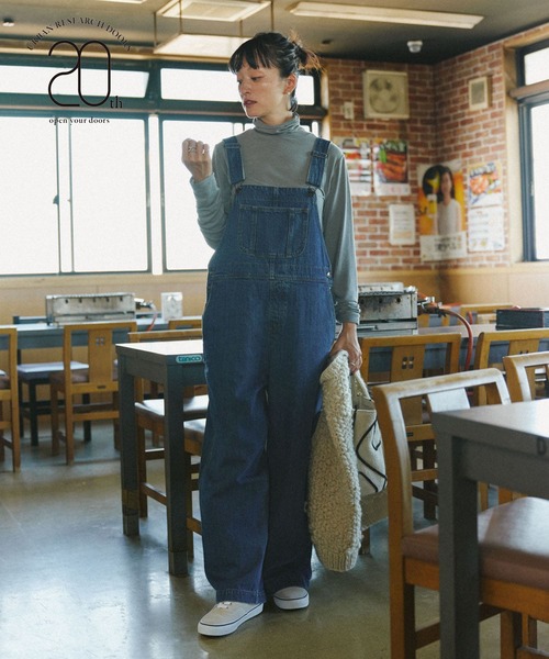 「URBAN RESEARCH DOORS」 オーバーオール MEDIUM ブルー レディース