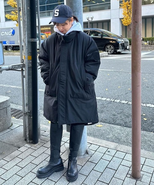 「CANAL JEAN」 コート LARGE ブラック レディースの画像