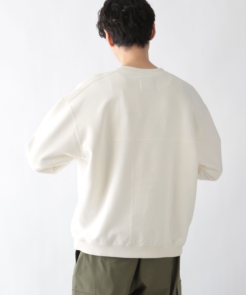 「GLOBAL WORK」 スウェットカットソー SMALL ホワイト メンズ_画像6