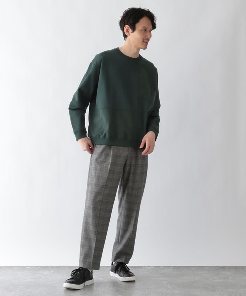 「GLOBAL WORK」 スウェットカットソー SMALL ホワイト メンズ_画像8