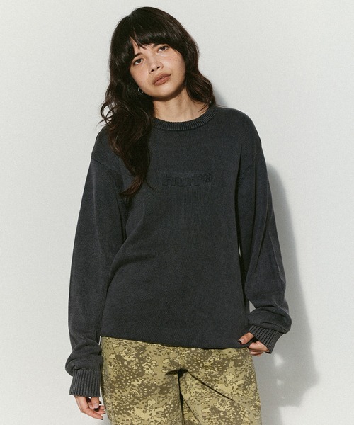 セーター ニット PACIFIC WASH EMBOSSED CREWNECK メンズ レディース