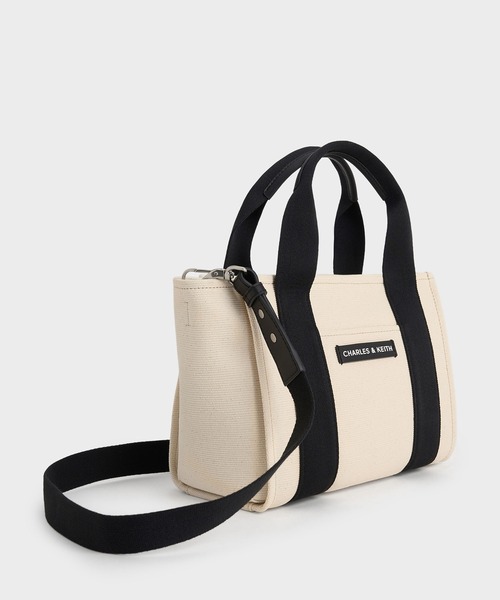 チャールズ＆キース ショルダーバッグ ハンドバッグ 2way ブランド 鞄 カバン レディース ベージュ CHARLES&amp;KEITH チャールズアンドキース CHARLES & KEITH バッグ レディース ブランド