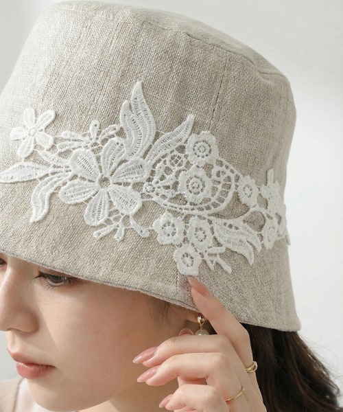 新品★ LACE HAT / レースハット FUNALIVE（ファンアライブ） 帽子 ハット uvカット 紫外線カット