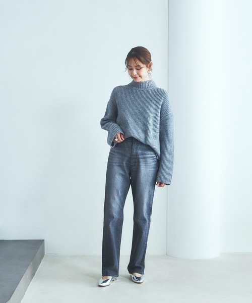 「YANUK」 デニムパンツ 24inch ブラック レディース