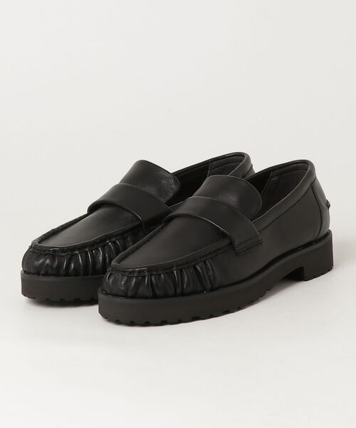 マリメッコ‼️ほぼ未使用！REGAL ブラック レザー ローファー REGAL（リーガル） ローファー リーガルレディース F81R ギャザー
