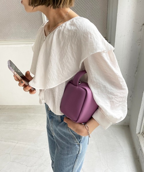 「DISCOAT」 2WAYバッグ FREE グレイッシュベージュ レディース_画像8