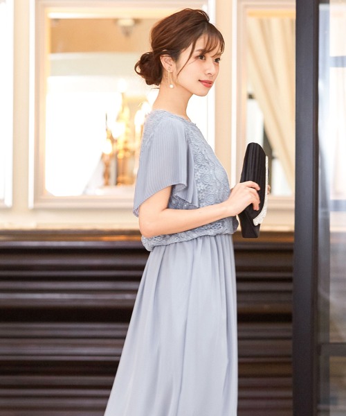 「Fashion Letter」 半袖ワンピース M オリーブ レディース_画像4