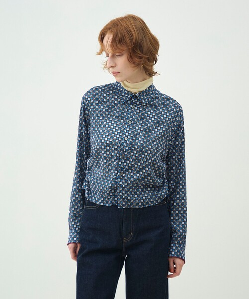 HeRIN.CYE（ヘリンドットサイ）の「Shirring shirt (シャーリング 