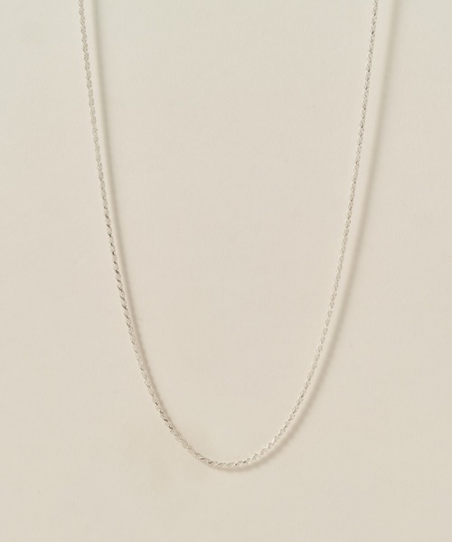 ネックレス 「novice」Rope Chain Necklace「Silver925」 レディースの画像