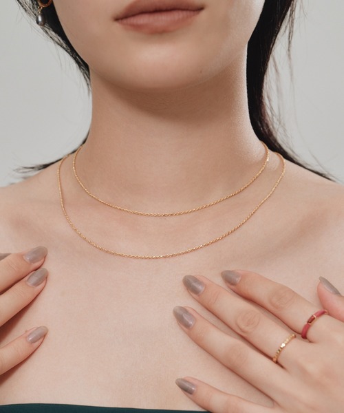 ネックレス 「novice」Rope Chain Necklace「Silver925」 レディースの画像