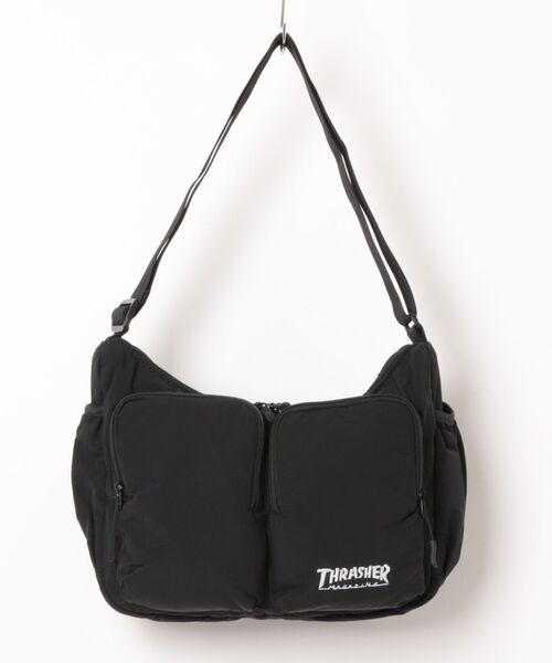THRASHER（スラッシャー） ショルダーバッグ W POCKET SHOULDER BAG