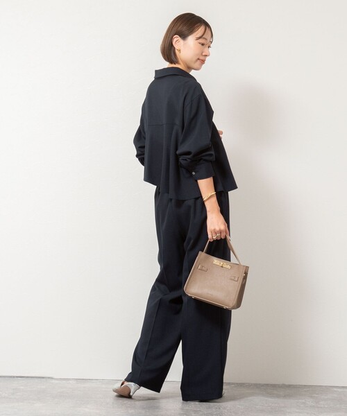 「NOLLEY'S」 パンツ 36 ネイビー レディース_画像4