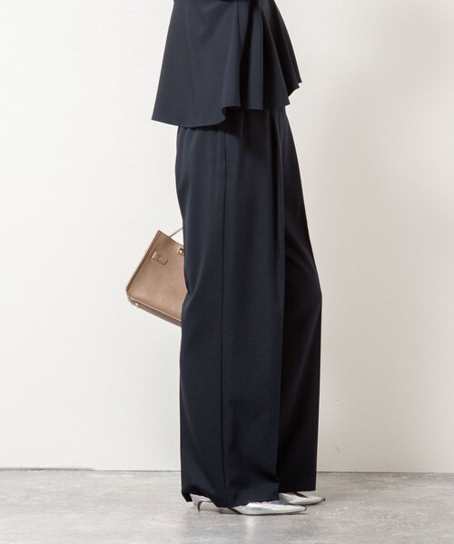 「NOLLEY'S」 パンツ 36 ネイビー レディース_画像7