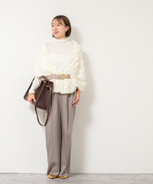 「NOLLEY'S」 パンツ 36 ネイビー レディース_画像9