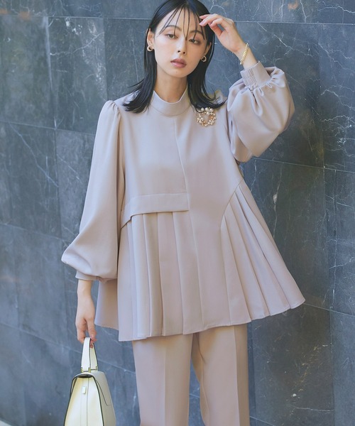 「RUIRUE BOUTIQUE」 セットアップ S ピンクベージュ レディースの画像