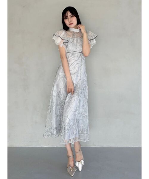 MERCURYDUO（マーキュリーデュオ） ワンピース 半袖 エンブロイダリー