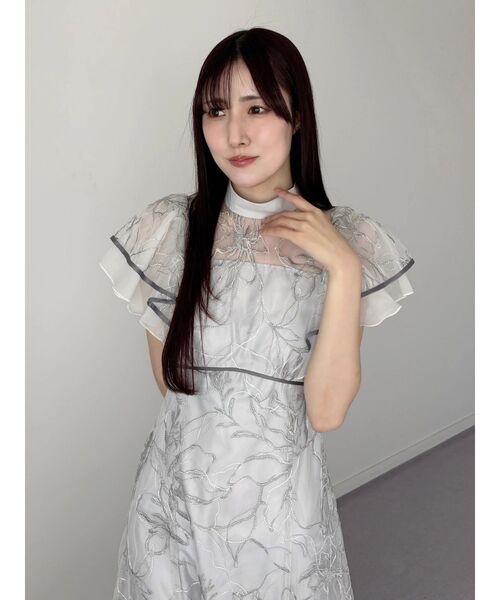 MERCURYDUO（マーキュリーデュオ） ワンピース 半袖 エンブロイダリー