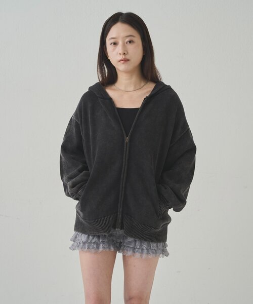 「WHO'S WHO gallery」 「KOOKY’N」ニットカーディガン X-SMALL チャコールグレー メンズ_画像7