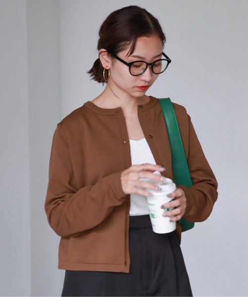 「feepur」 ニットカーディガン MEDIUM ブルー レディース_画像2
