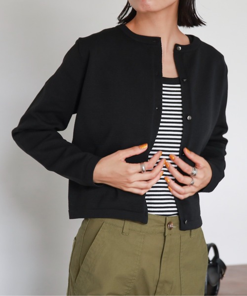 「feepur」 ニットカーディガン MEDIUM ブルー レディース_画像6