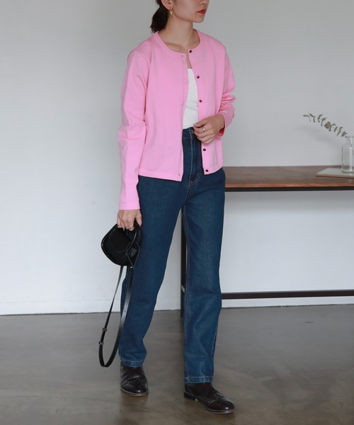 「feepur」 ニットカーディガン MEDIUM ブルー レディース_画像7