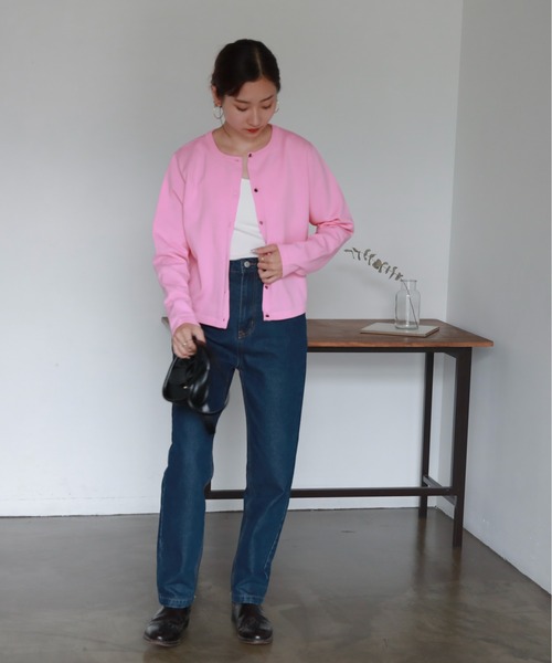 「feepur」 ニットカーディガン MEDIUM ブルー レディース_画像8
